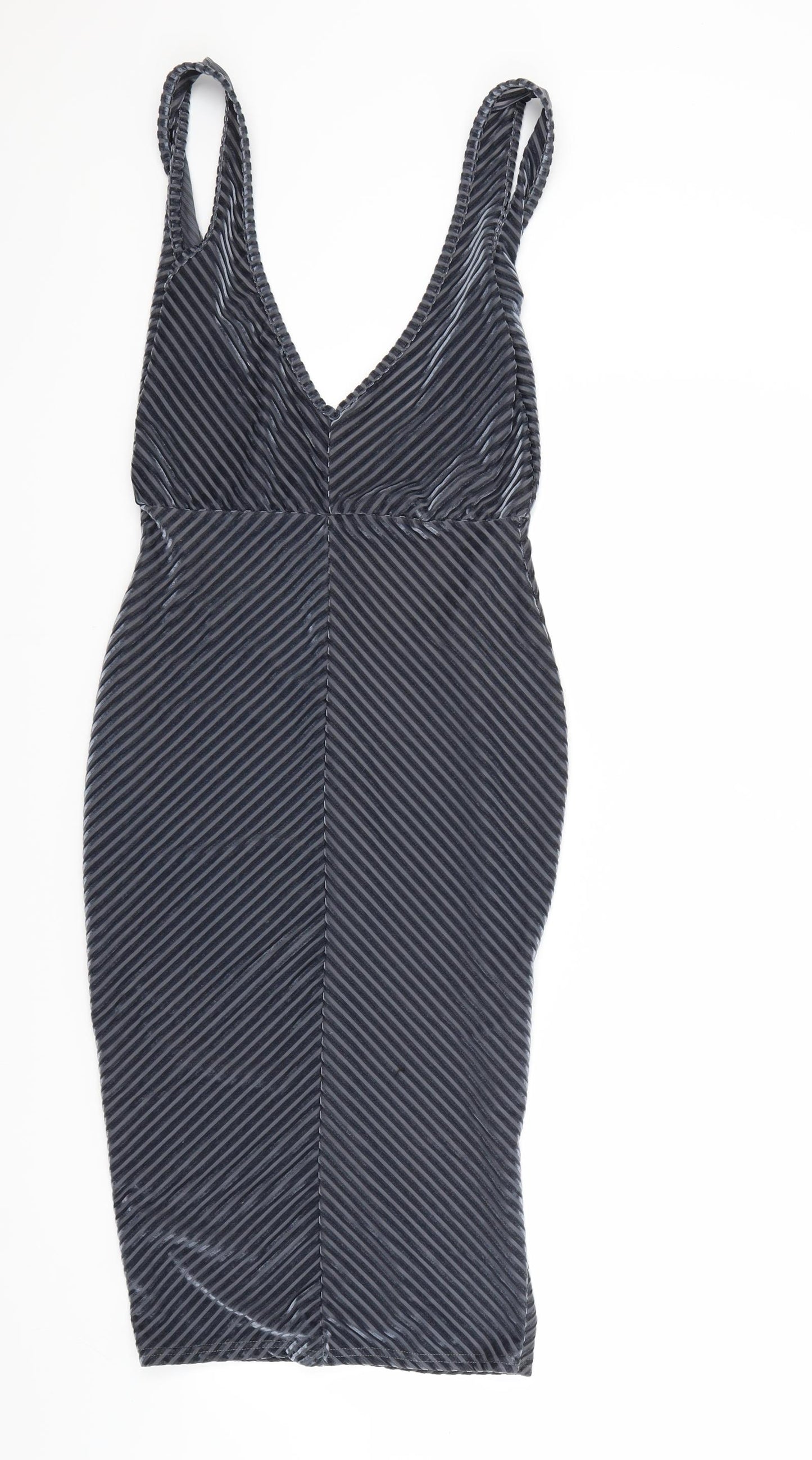 PRETTYLITTLETHING Womens Grey   Bodycon  Size S