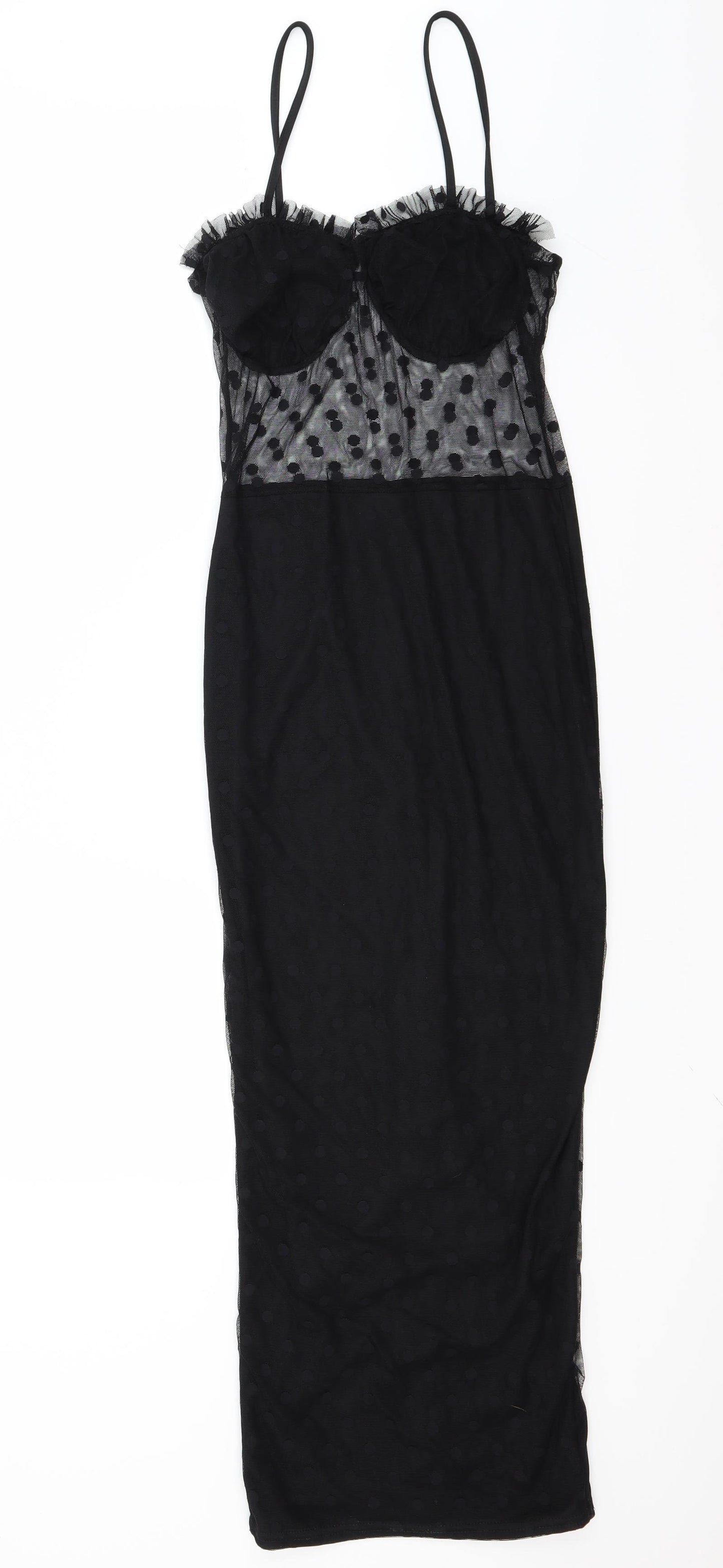Femme luxe Womens Black   Skater Dress  Size 12
