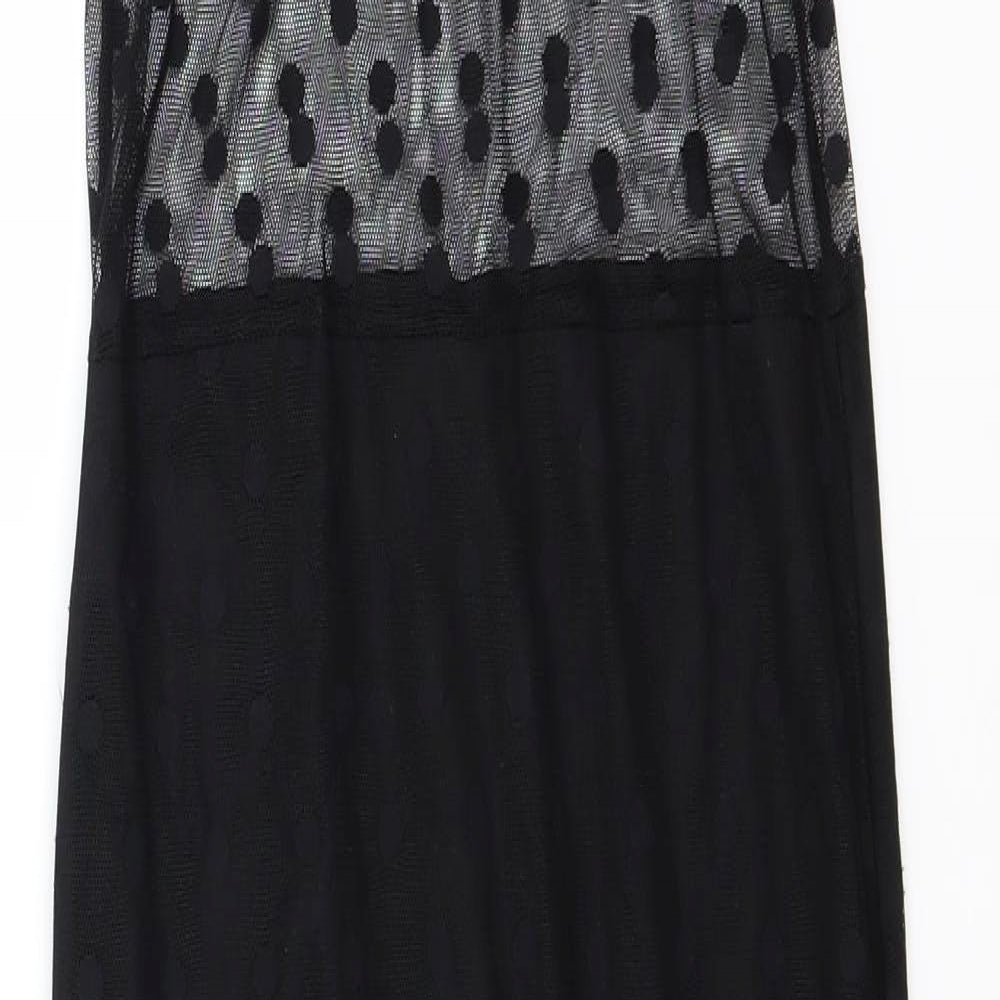 Femme luxe Womens Black   Skater Dress  Size 12