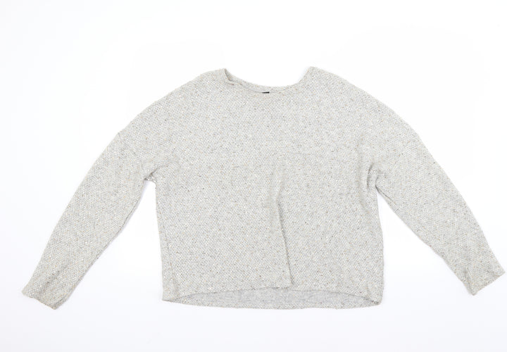 New Look Womens Grey Pullover Jumper Size M