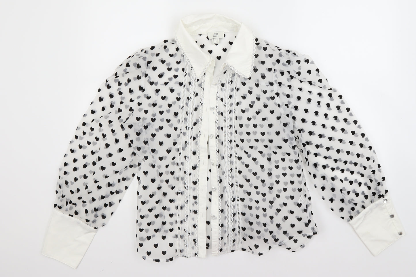 River Island Womens White   Basic Blouse Size 12