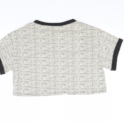 Select Womens Ivory   Basic T-Shirt Size 14