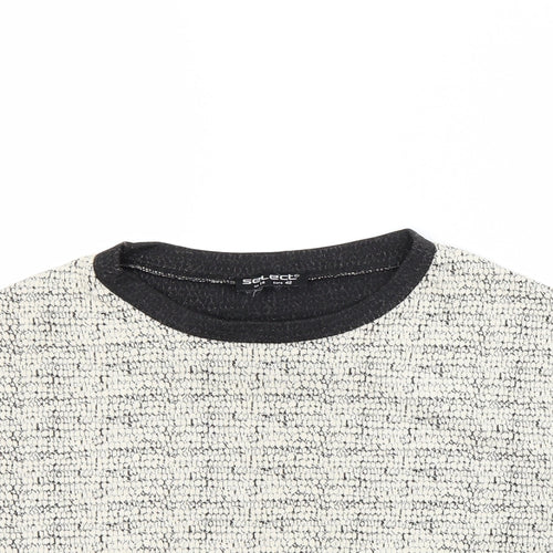 Select Womens Ivory   Basic T-Shirt Size 14