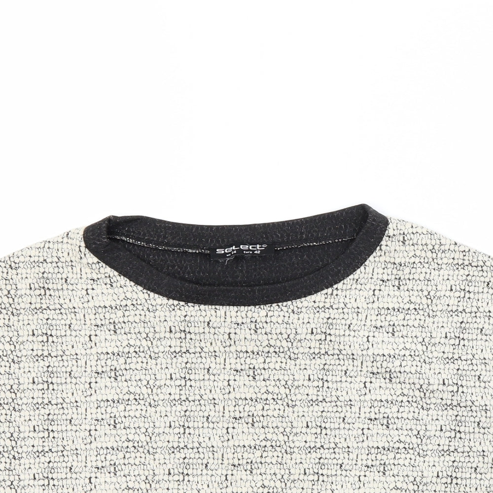 Select Womens Ivory   Basic T-Shirt Size 14