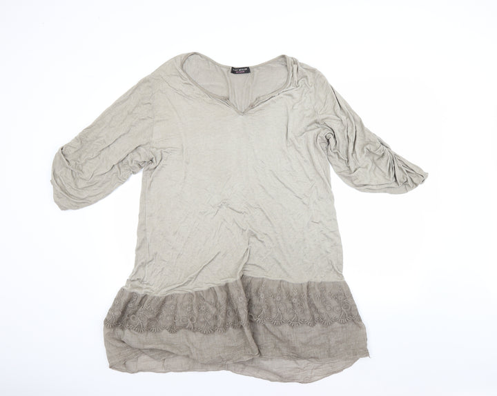 Kurt Muller Womens Brown A-Line Size L