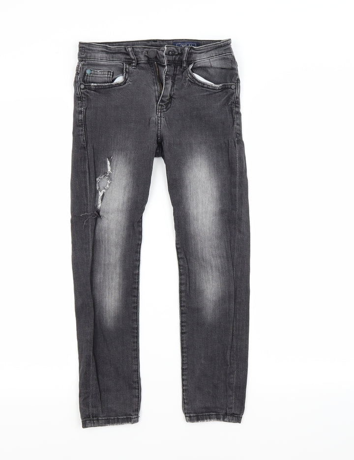 NEXT Girls Black  Denim Skinny Jeans Size 9 Years