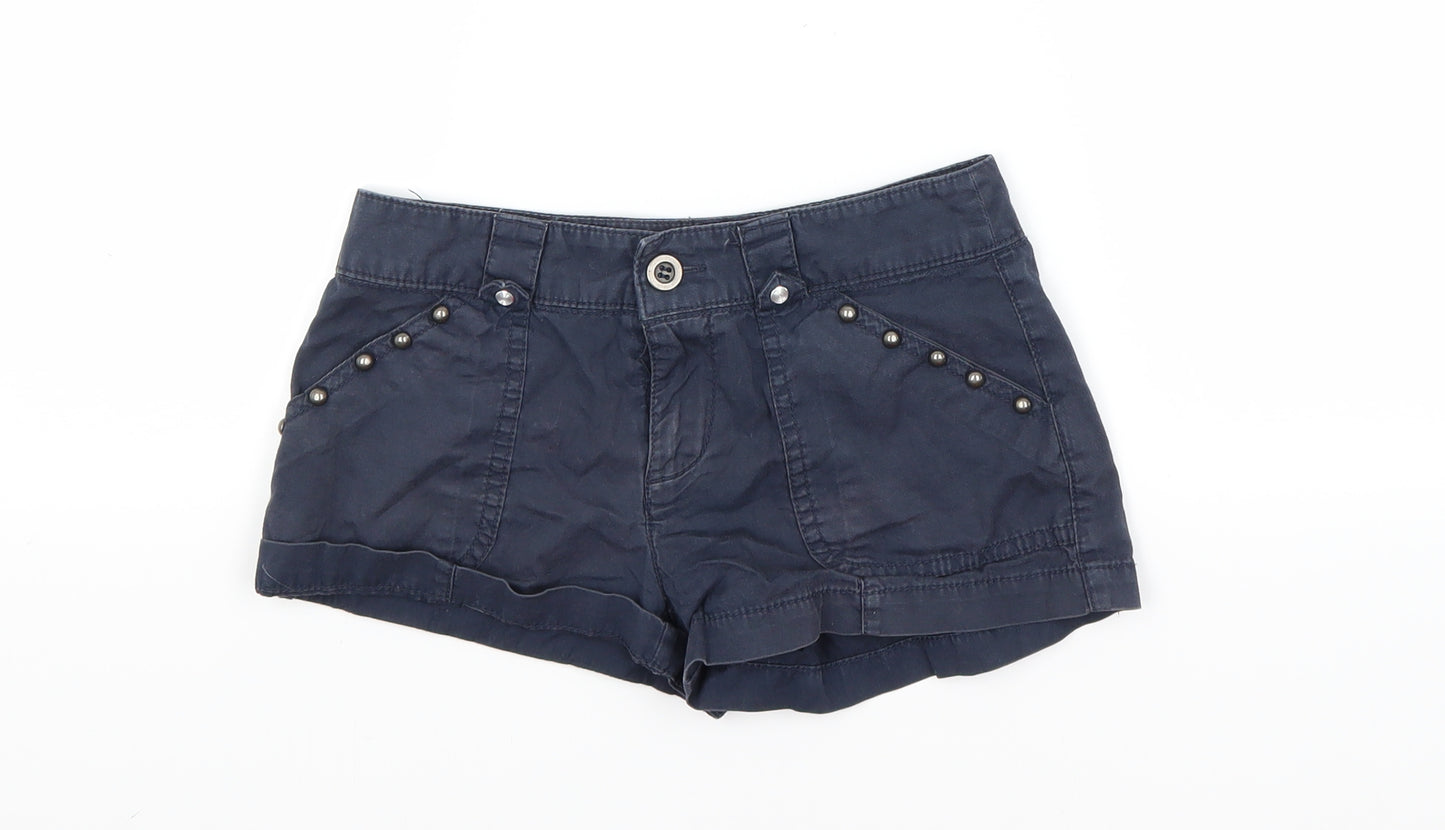 TU Girls Blue   Cut-Off Shorts Size 9-10 Years