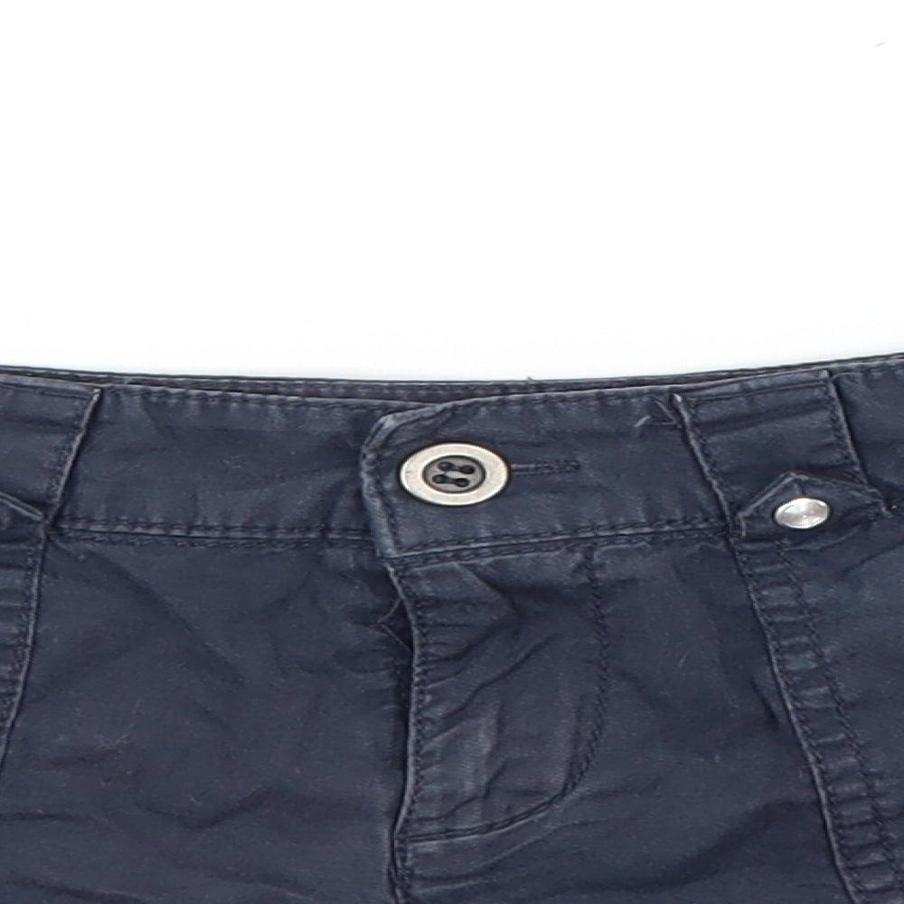 TU Girls Blue   Cut-Off Shorts Size 9-10 Years