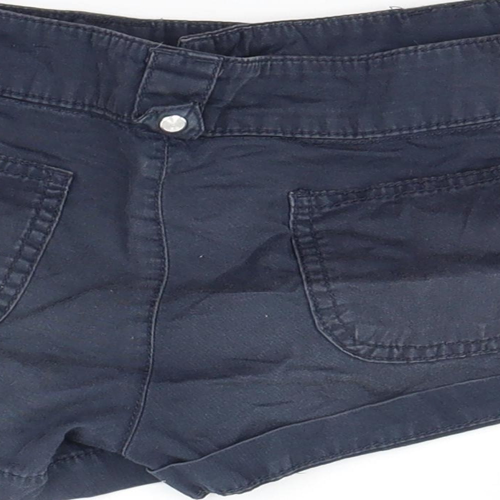 TU Girls Blue   Cut-Off Shorts Size 9-10 Years
