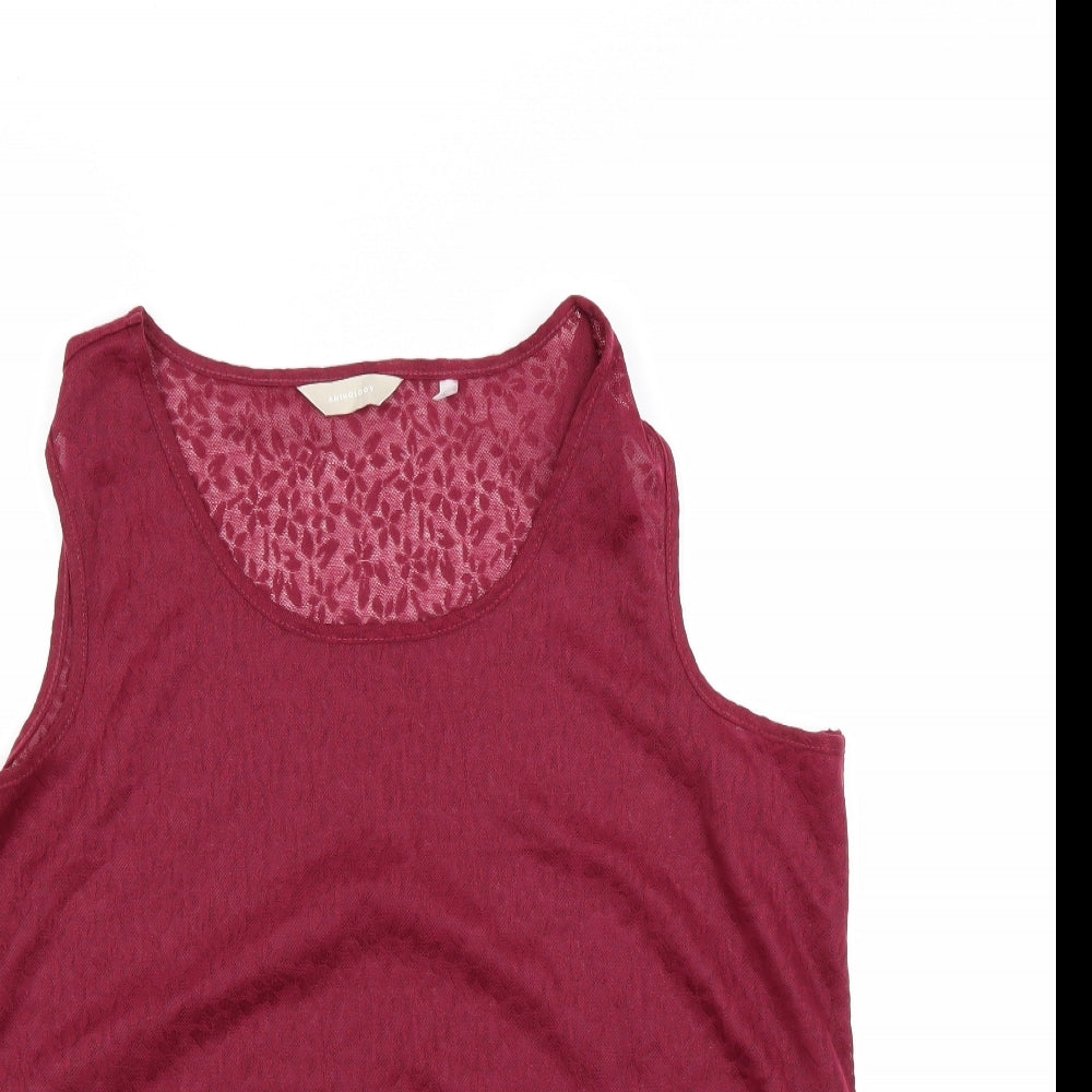 Antology Womens Red   Camisole Blouse Size 14