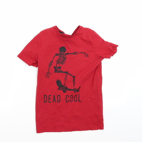 TU Boys Red   Basic T-Shirt Size 9 Years