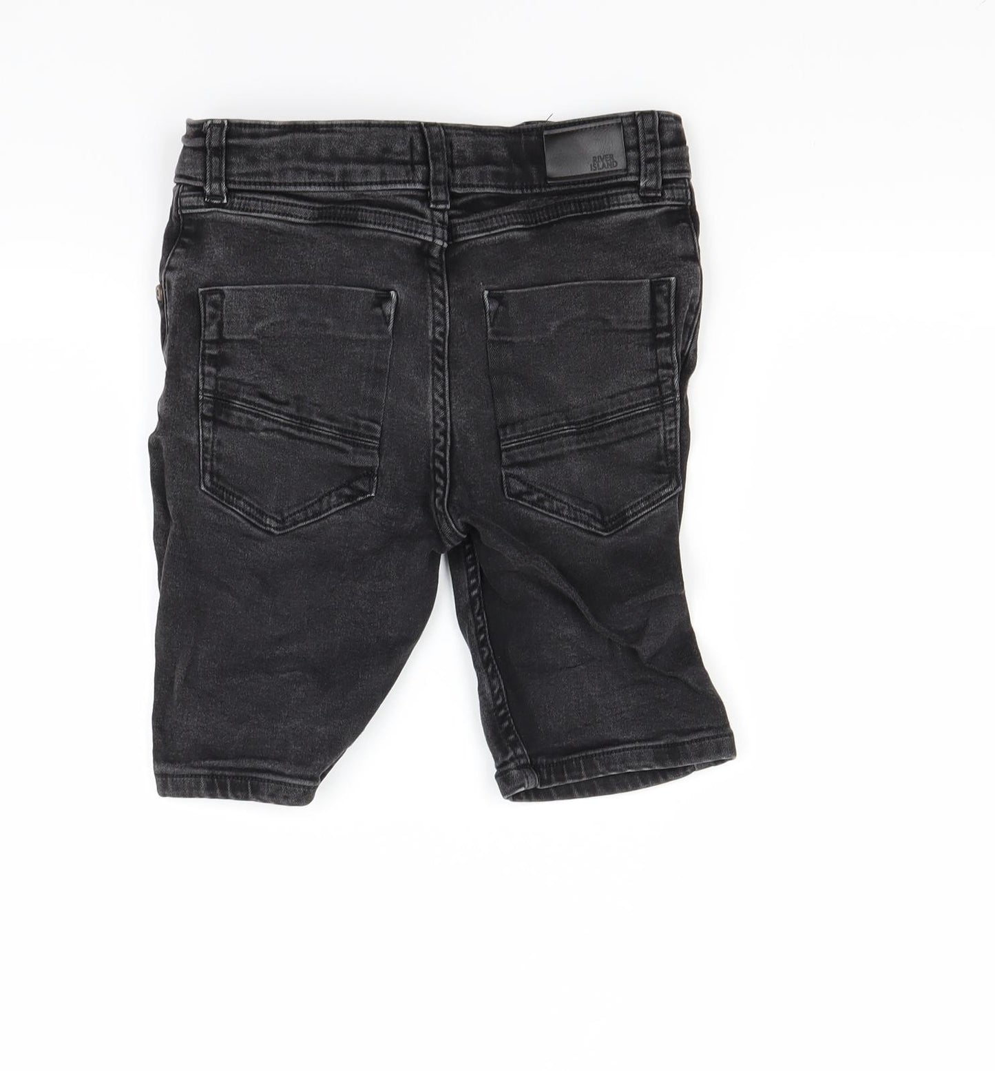 River Island Boys Black   Chino Shorts Size 9-10 Years