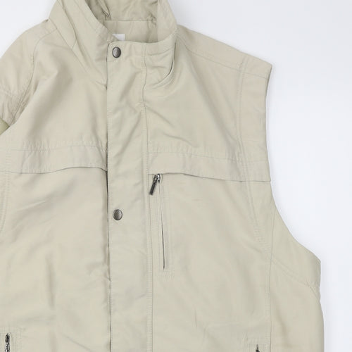 EWM Mens Beige   Gilet Jacket Size 2XL