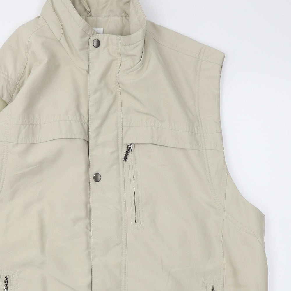 EWM Mens Beige   Gilet Jacket Size 2XL