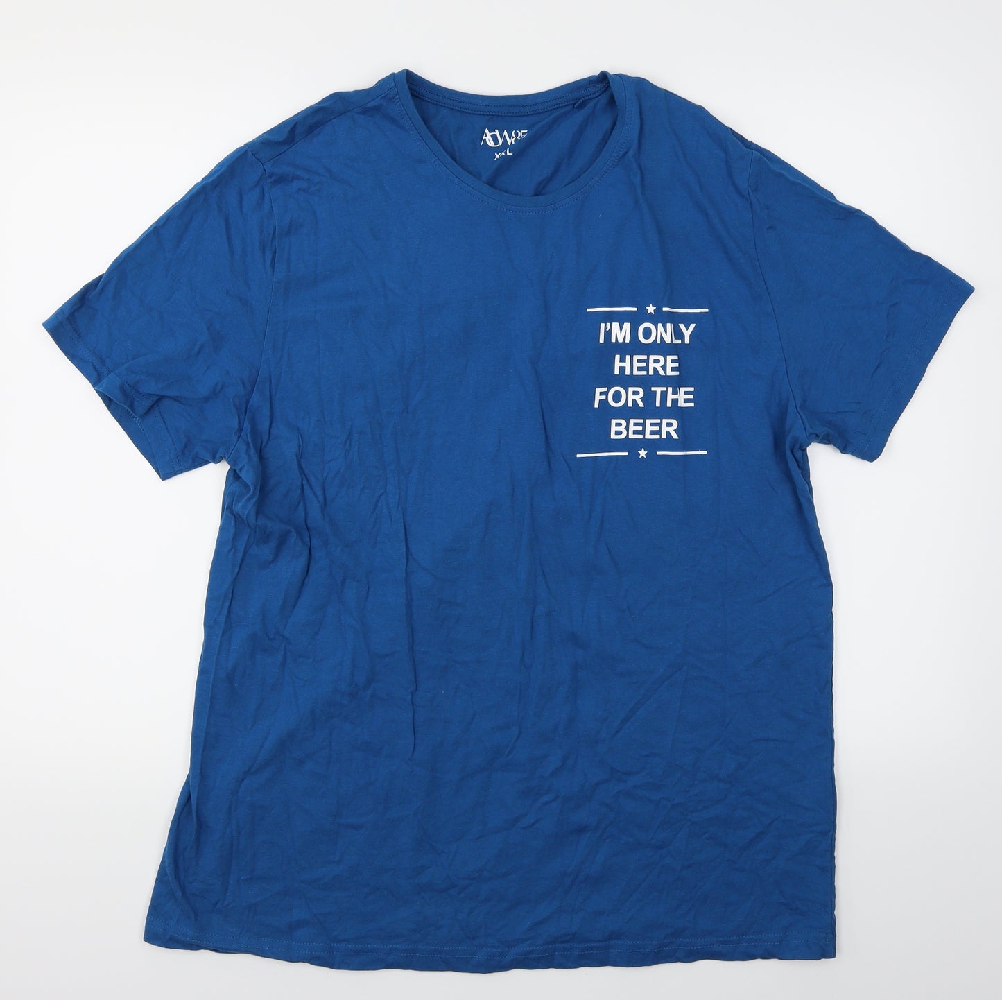 Acw85 Mens Blue    T-Shirt Size 2XL