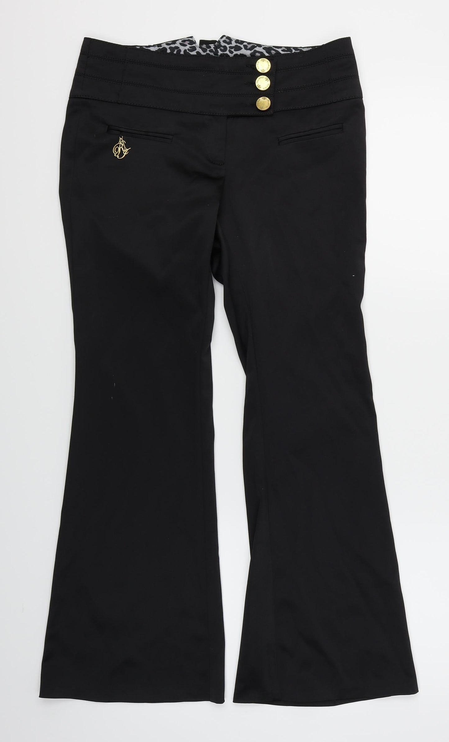 River Island Womens Black   Dress Pants Trousers Size 6 L25 in