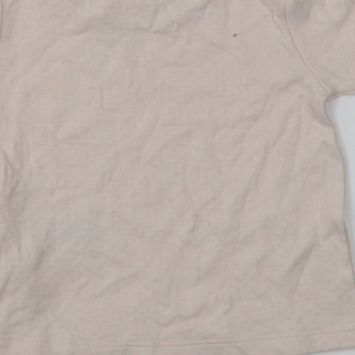 M&S Girls Pink   Basic T-Shirt Size 6-9 Months