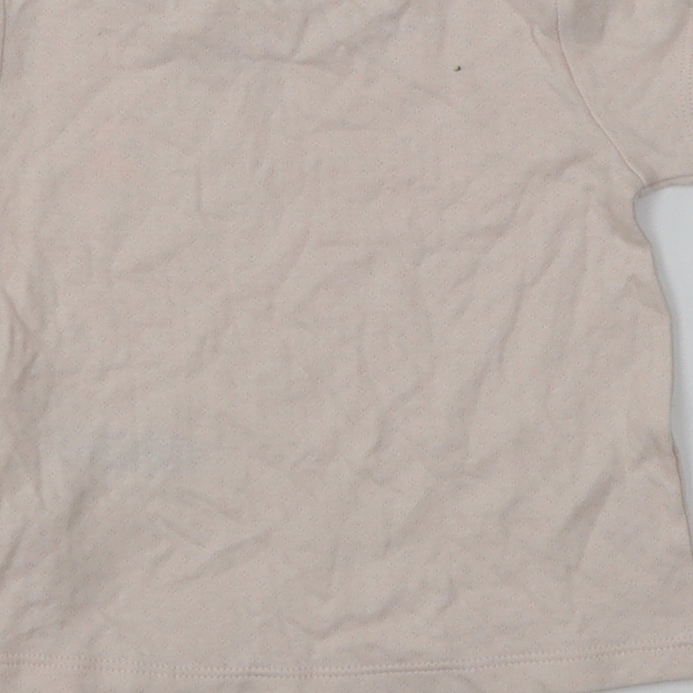 M&S Girls Pink   Basic T-Shirt Size 6-9 Months