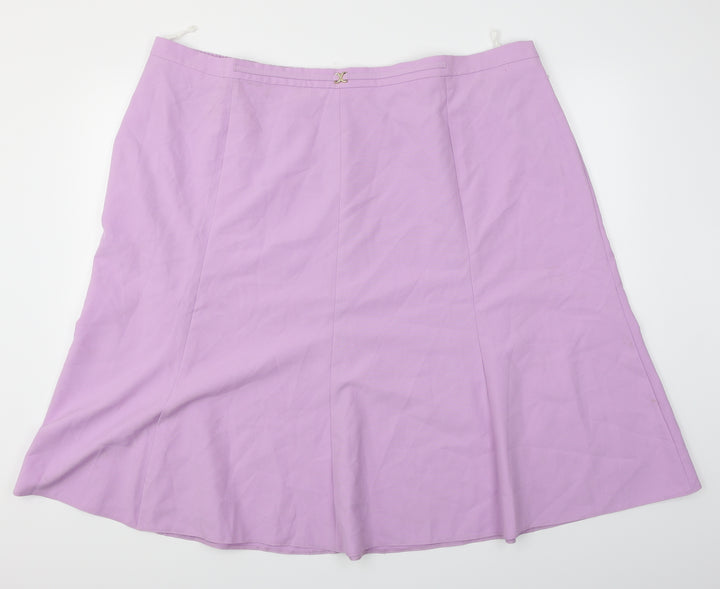 Slimma Womens Purple   A-Line Skirt Size 30