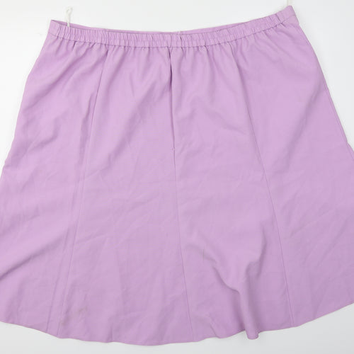 Slimma Womens Purple   A-Line Skirt Size 30