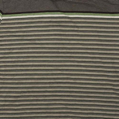Jeff Banks Mens Brown Striped   Polo Size 2XL