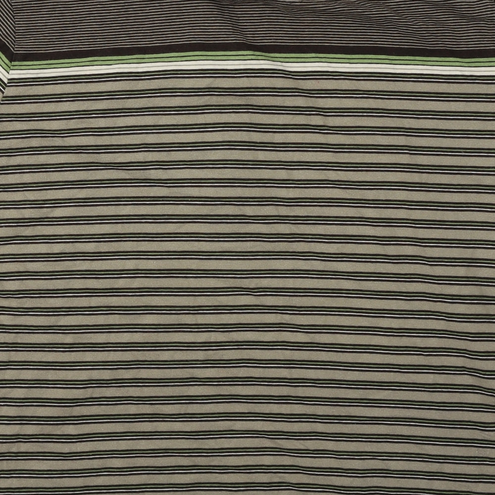 Jeff Banks Mens Brown Striped   Polo Size 2XL
