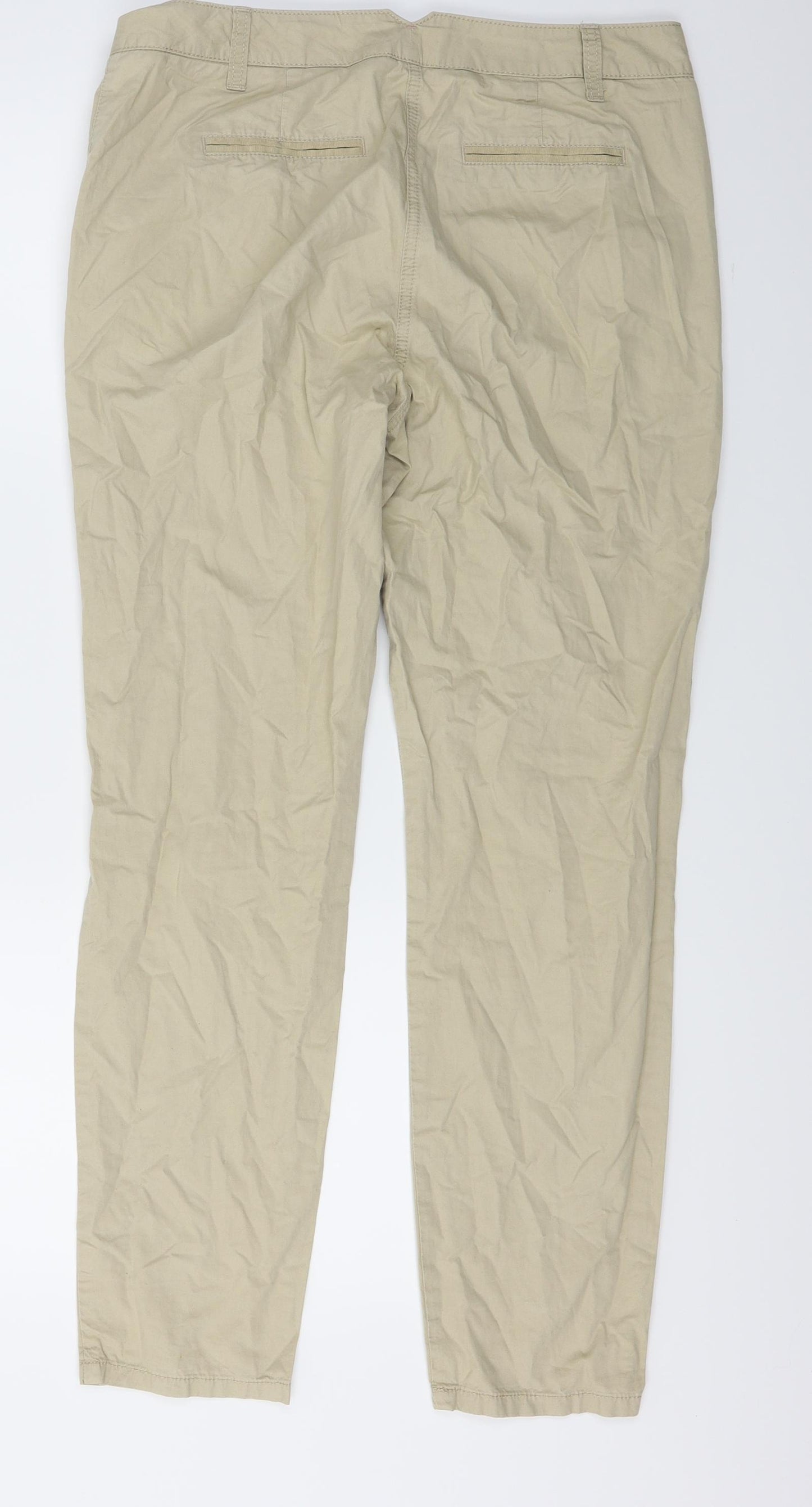 NEXT Womens Beige   Carpenter Trousers Size 10 L28 in