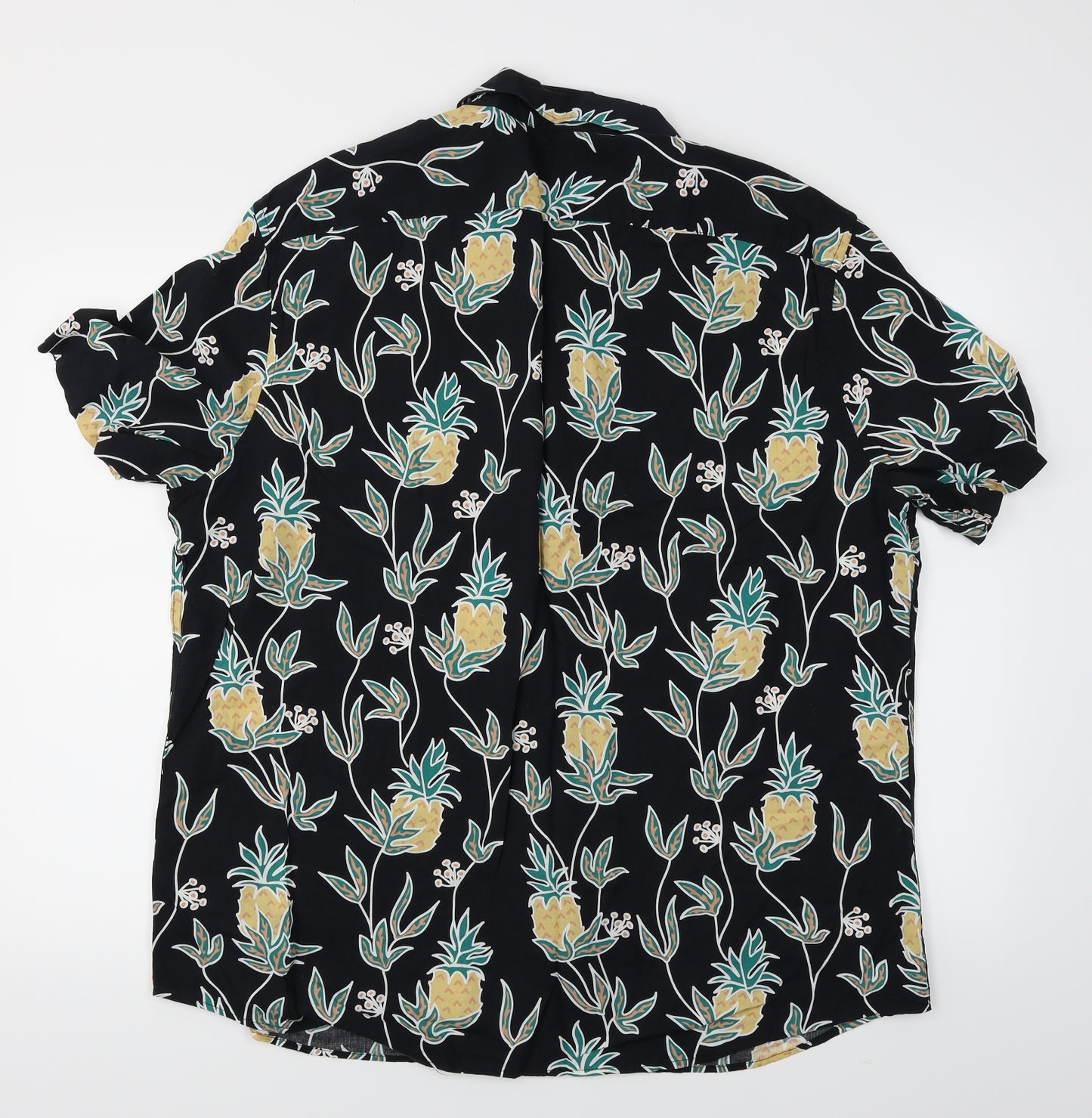 Limited Edition Mens Black Floral   Button-Up Size 2XL