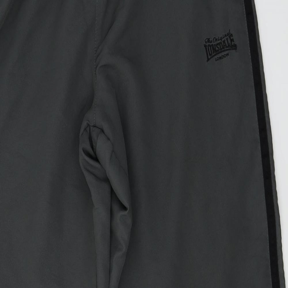 Lonsdale Mens Grey   Track Pants Trousers Size M L29 in
