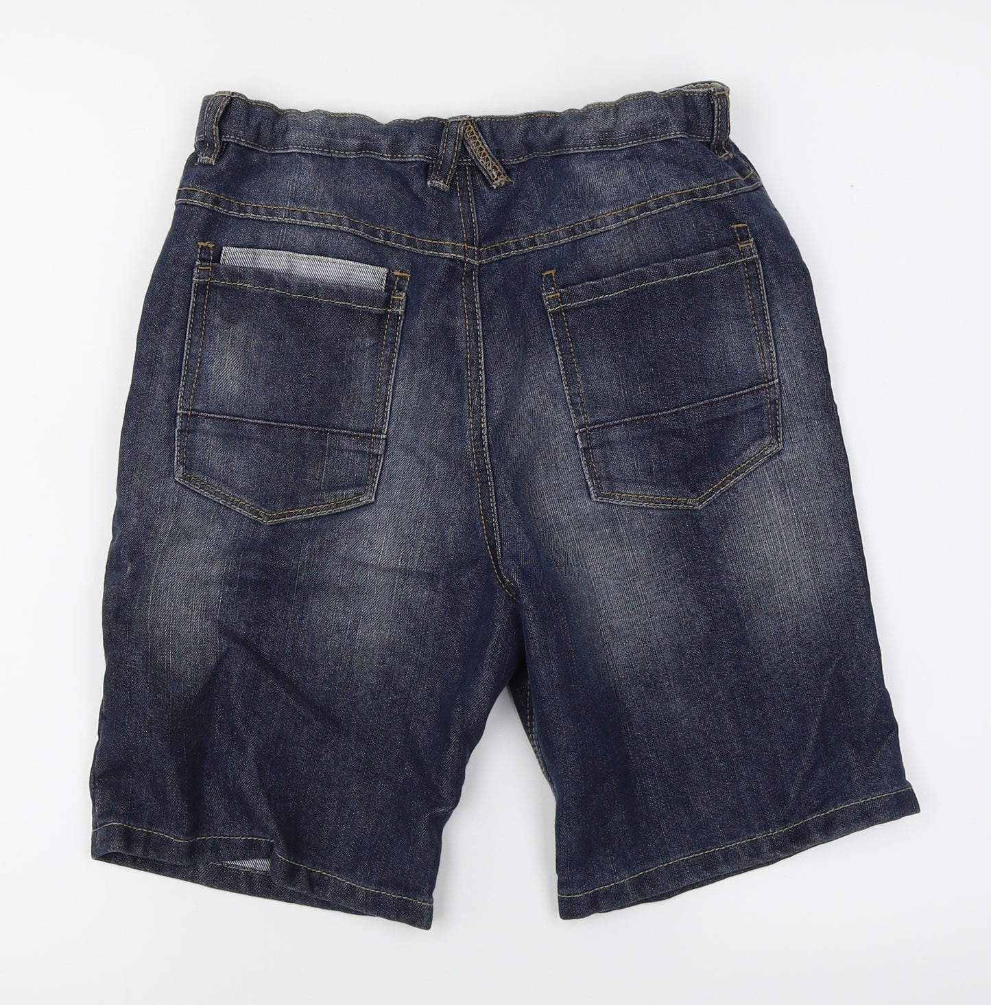 George Boys Blue  Denim Cargo Shorts Size 12-13 Years