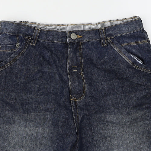 George Boys Blue  Denim Cargo Shorts Size 12-13 Years