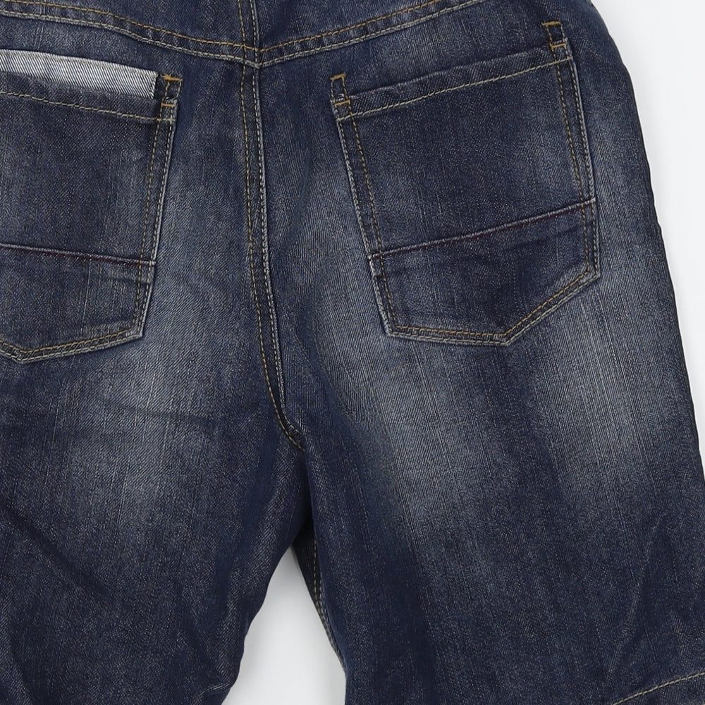 George Boys Blue  Denim Cargo Shorts Size 12-13 Years