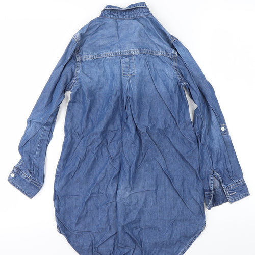 NEXT Girls Blue   Basic Button-Up Size 9 Years