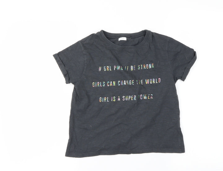 NEXT Boys Grey Basic T-Shirt Size 9 Years