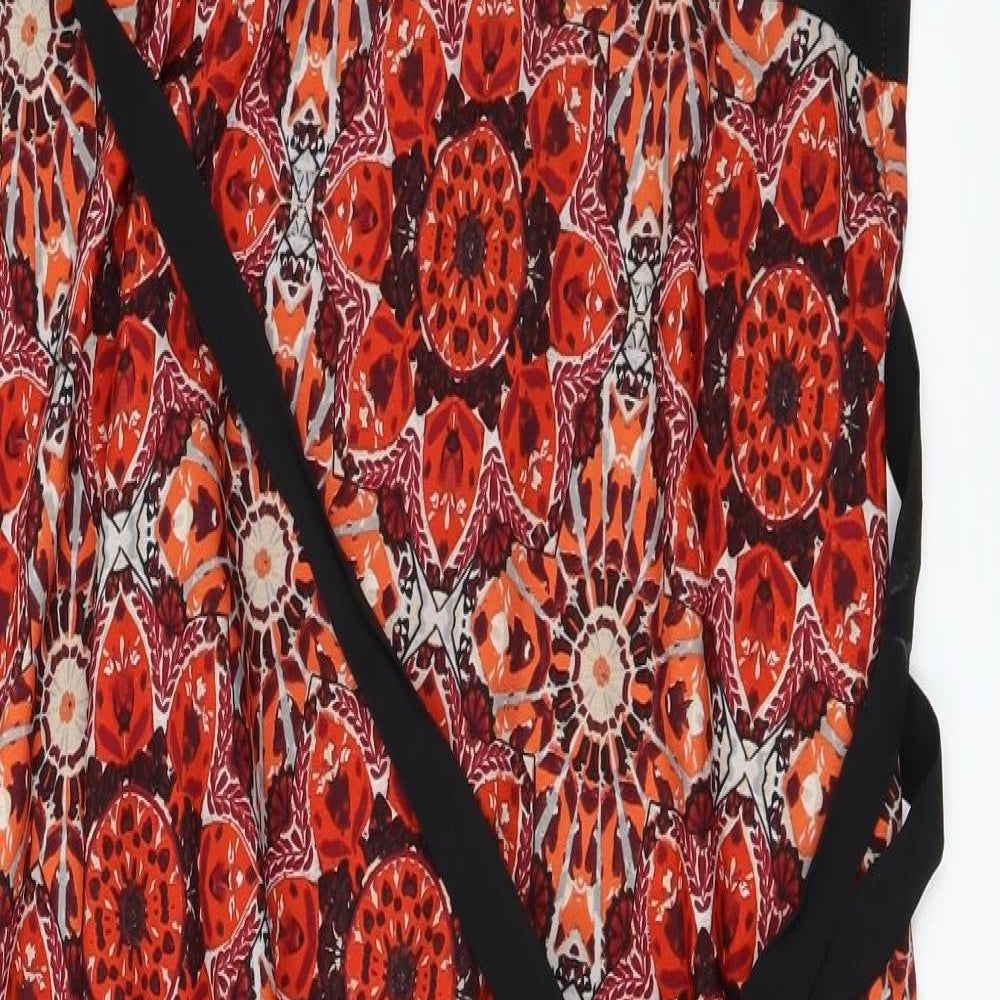 Dorothy Perkins Womens Red Floral  A-Line  Size 14
