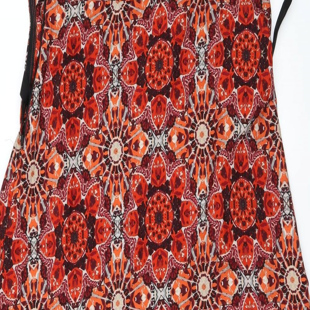 Dorothy Perkins Womens Red Floral  A-Line  Size 14