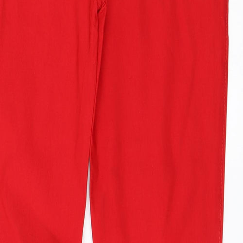 Rupali  Womens Red   Trousers  Size L L26 in