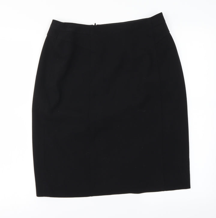 Precis Womens Black A-Line Skirt Size 28 in