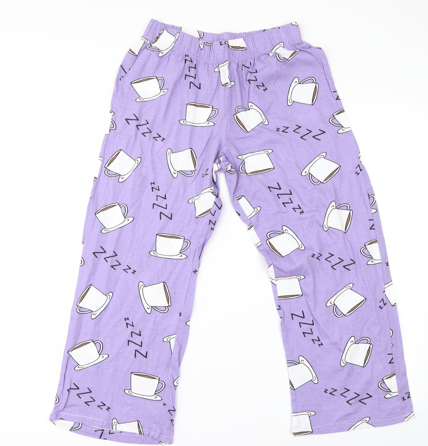Preworn Girls Purple    Pyjama Pants Size 9-10 Years