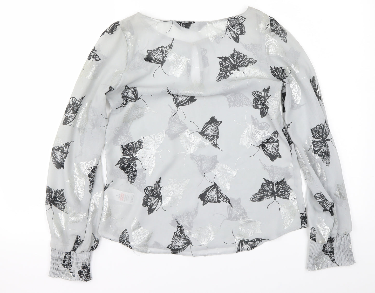 Dorothy Perkins Womens Grey   Basic Blouse Size 6