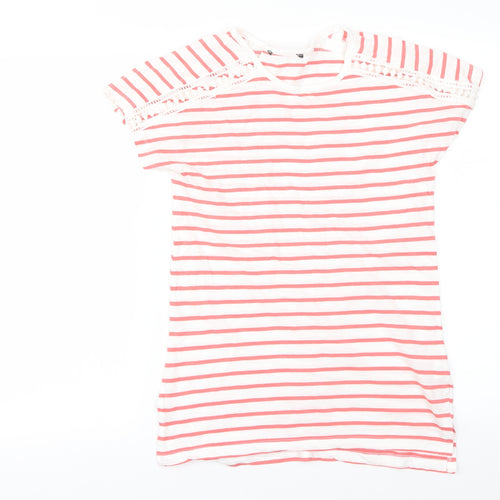 Primark Womens Red Striped  Basic T-Shirt Size XS
