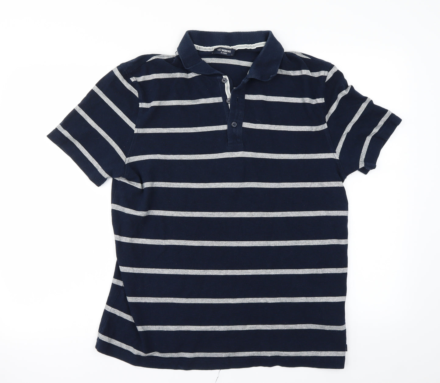 LC Waikiki Mens Blue    Polo Size L