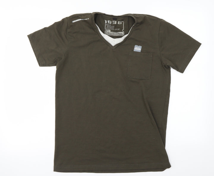 Preworn Mens Green    T-Shirt Size L