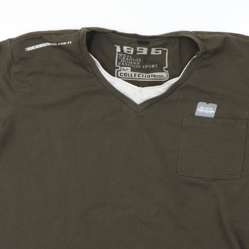 Preworn Mens Green    T-Shirt Size L