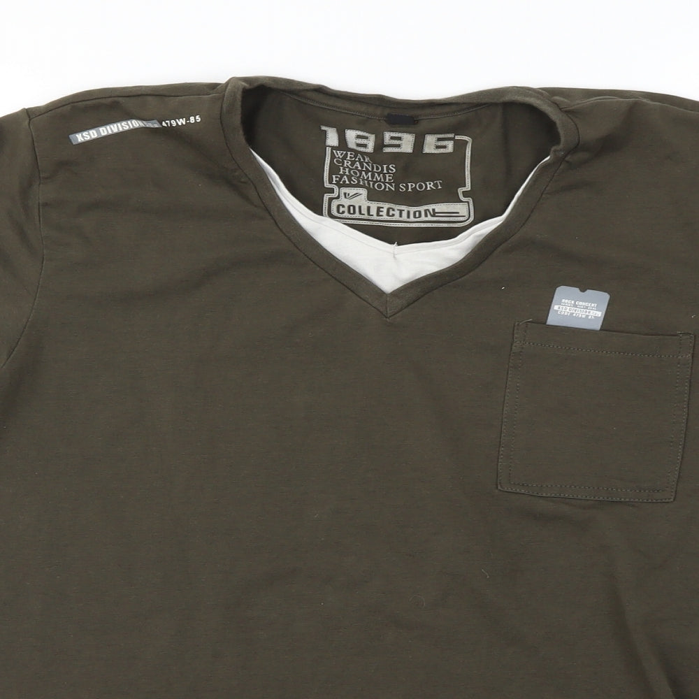 Preworn Mens Green    T-Shirt Size L