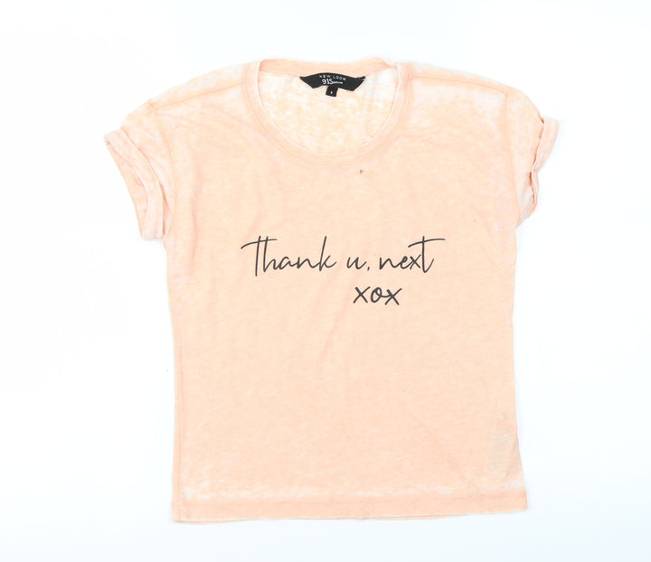 New Look Girls Pink   Basic T-Shirt Size 9 Years