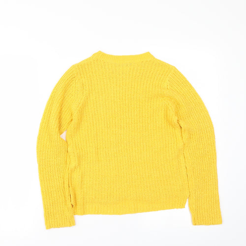 Select Womens Yellow   Pullover Jumper Size 6