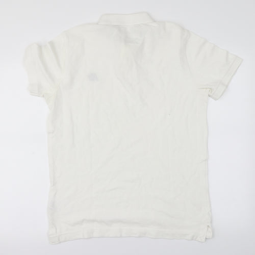 Aeropostale  Mens White    Polo Size M