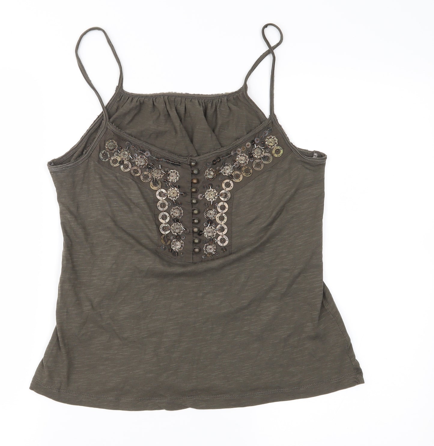 NEXT Womens Green  Jersey Camisole T-Shirt Size 12