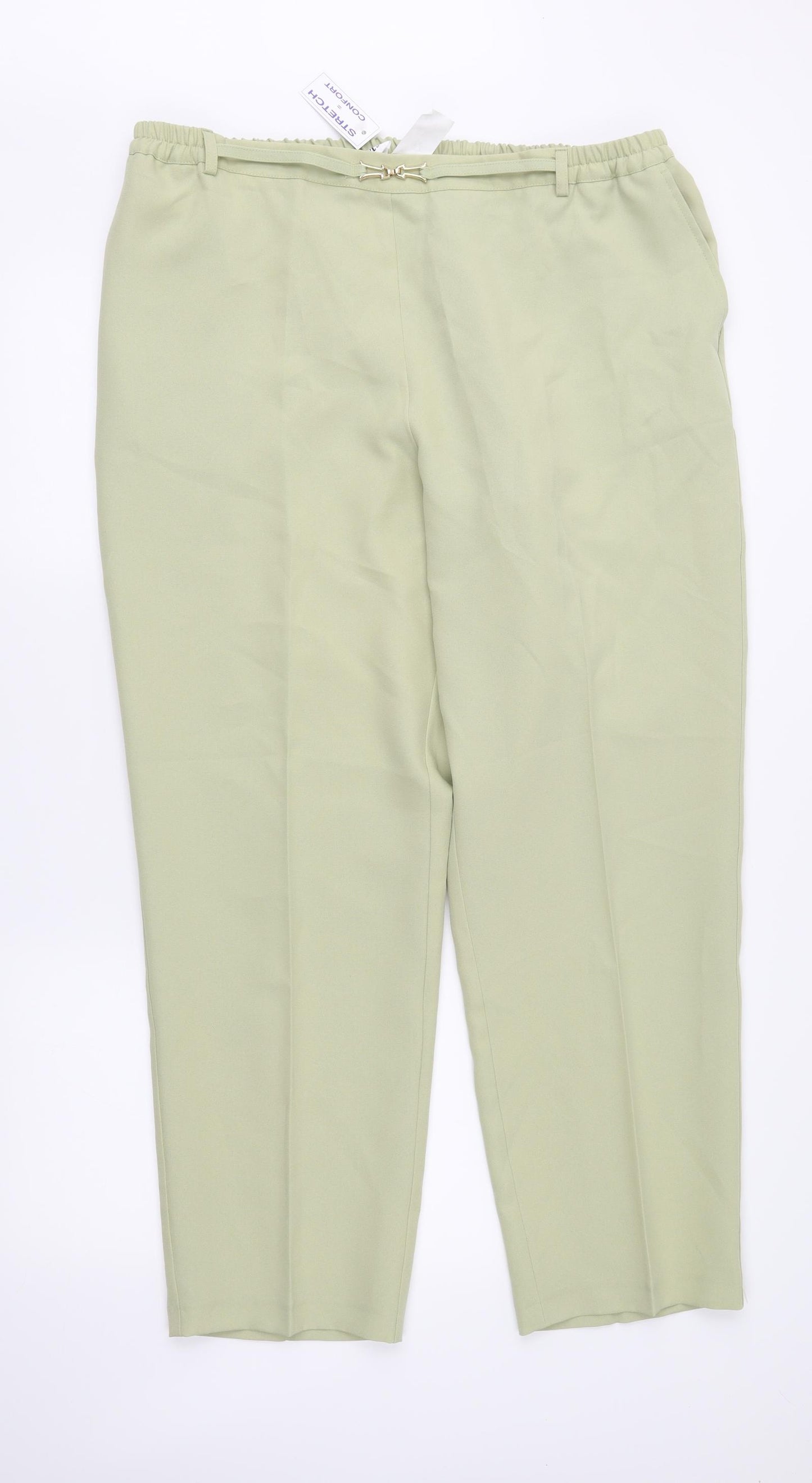 Afibel Womens Green   Trousers  Size 20 in L28 in